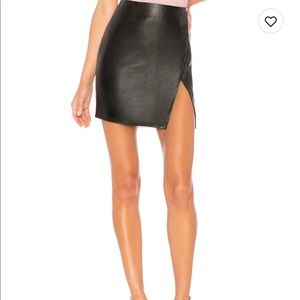 Superdown Trinity Faux Leather Skirt